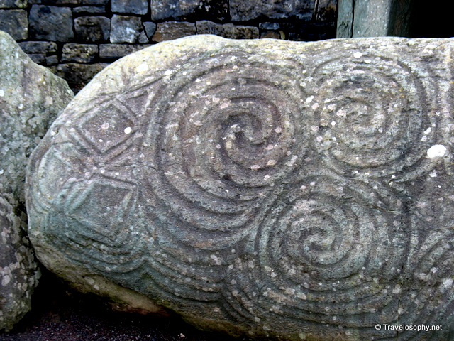 Newgrange Megalithic Rock Art - Entrance Stone