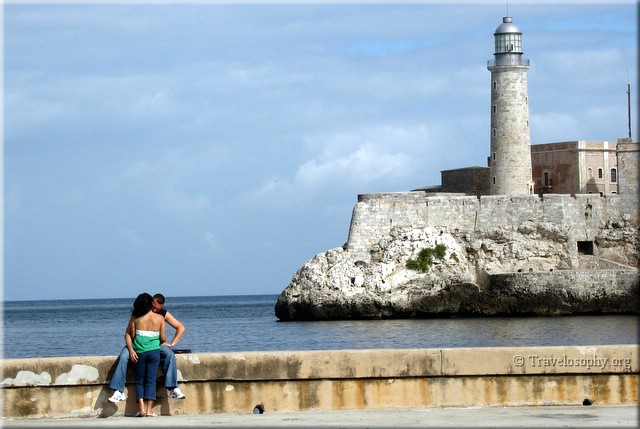 Lovers and Lighthouse, Old Havana, Cuba. By Jean-Jacques M. © 2007.