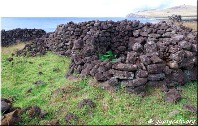 Easter Island - Manavai - mini green-houses made of stone